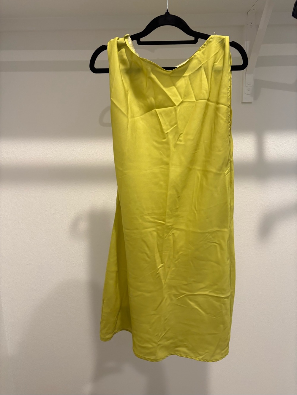 Sleeveless Yellow Mini Dress - Bright Lemon Shift